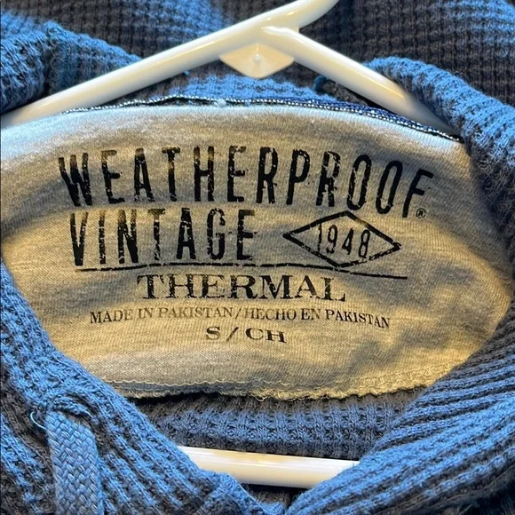 Weatherproof Vintage Thermal Men’s Hoodie  Size Small - Picture 9 of 10